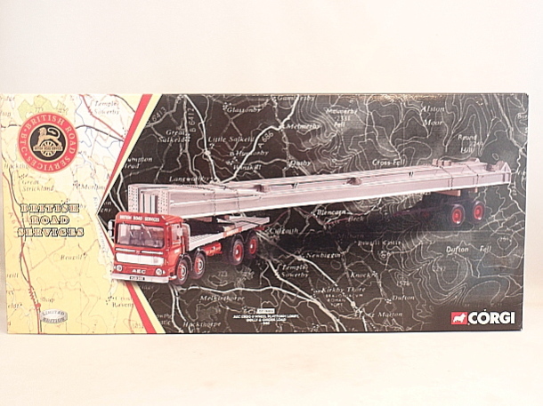 画像: CORGI　CC10302 AEC ERGO 8WHEEL PLATFORM LORRY,DOLLY&GIRDER LOAD BRS