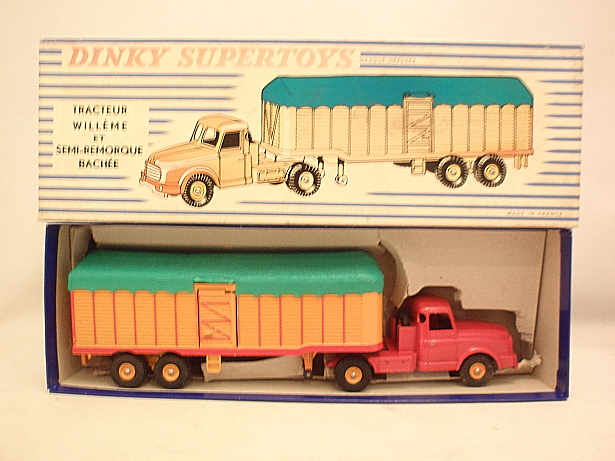 DINKY TOYS (FRANCE) No.896 WILLEME SEMI-TRAILER COVERED TRUCK 