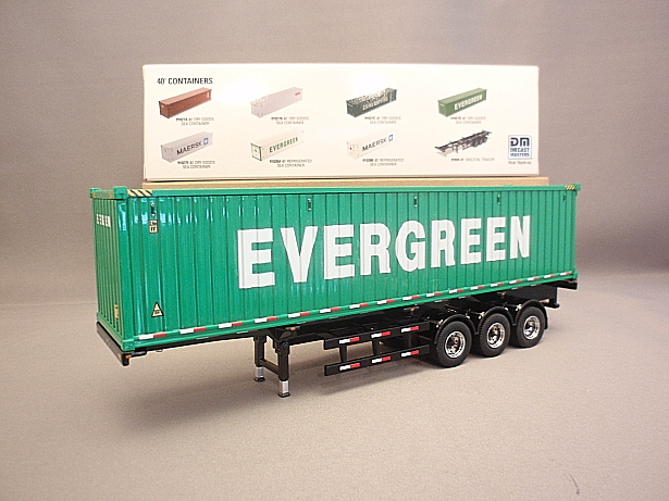 画像1: DIECAST MASTERS No,91024 40SKELETAL TRAILER＋No.91027D 40DRY GOODS SEA  CONTAINER