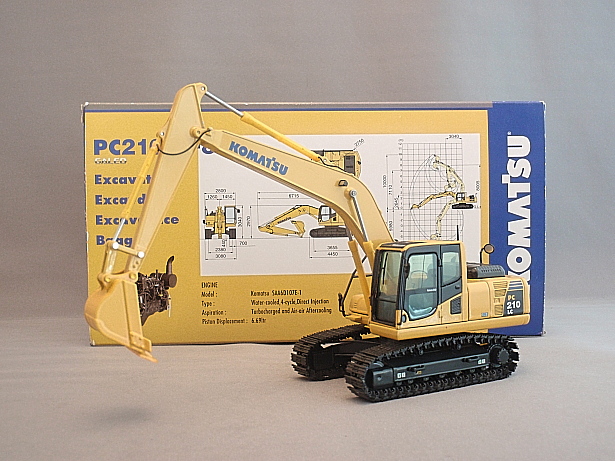 NZG-KEN KRAFT コマツＰＣ２１０ＬＣ－８ 平爪バケット仕様 - ミニカー 